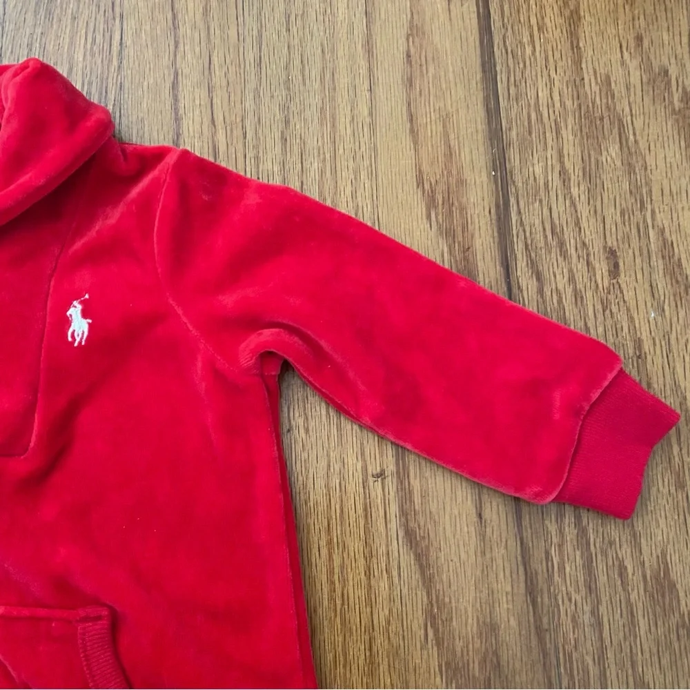 Ralph Lauren Velour One Piece with Shawl Collar Coverall